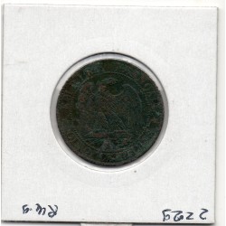 5 centimes Napoléon III tête nue 1855 MA ancre Marseille TTB, France pièce de monnaie