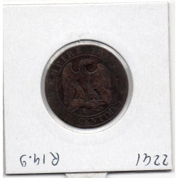 5 centimes Napoléon III tête nue 1855 K Chien Bordeaux TTB, France pièce de monnaie