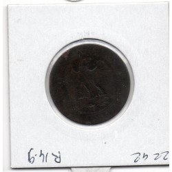 5 centimes Napoléon III tête nue 1855 MA chien Marseille B, France pièce de monnaie