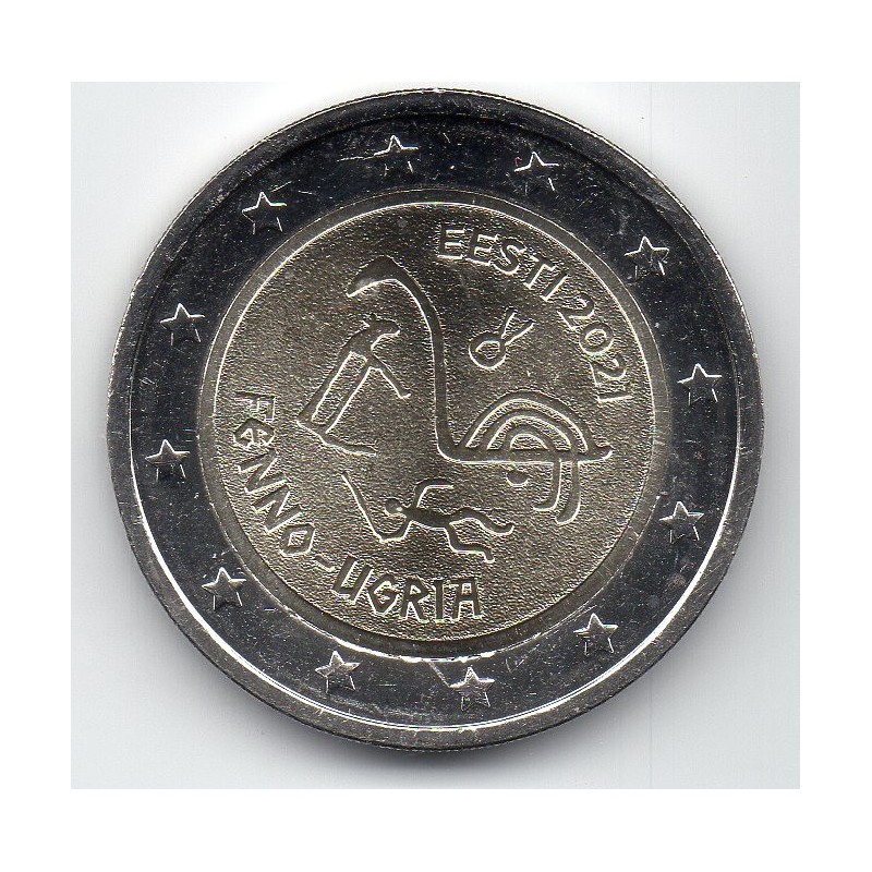 2 euro commémorative Estonie 2021 peuples Finno Ougriens pièce de monnaie €