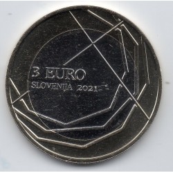 Pièce 3 euros Slovénie 2021 Škofja Loka Passion