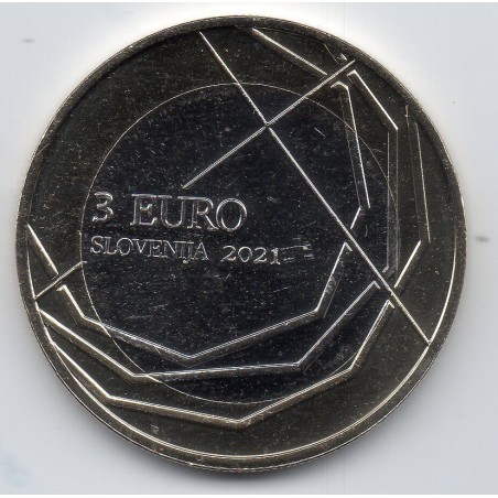 Pièce 3 euros Slovénie 2021 Škofja Loka Passion