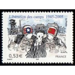 Timbre France Yvert No 3781 La libèration des camps