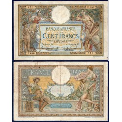 100 Francs LOM TB- 17.2.1909 Billet de la banque de France
