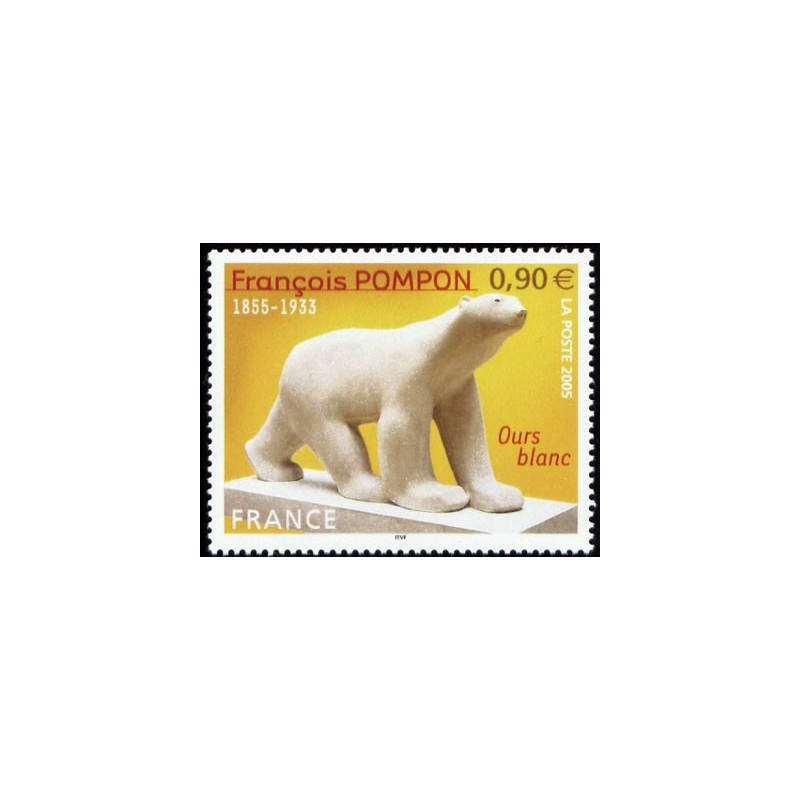 Timbre france Yvert No 3806 François Pompon, Ours blanc