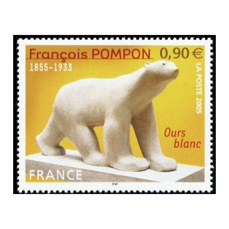 Timbre france Yvert No 3806 François Pompon, Ours blanc