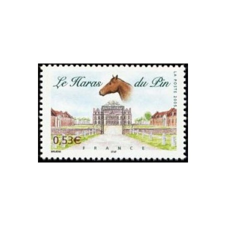 Timbre France Yvert No 3808 Le haras du Pin