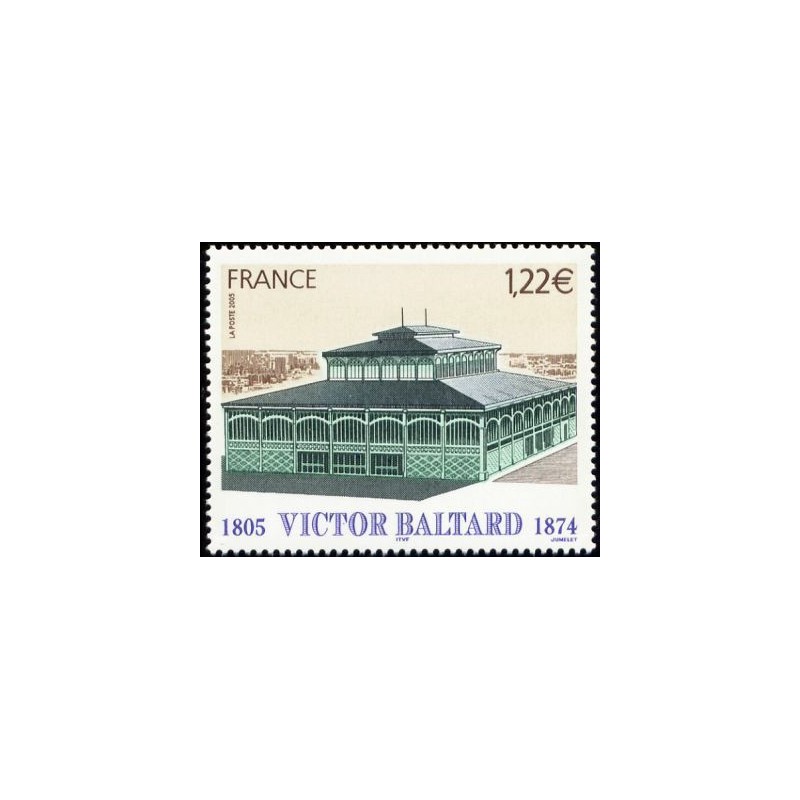 Timbre France Yvert No 3824 Victor Baltard
