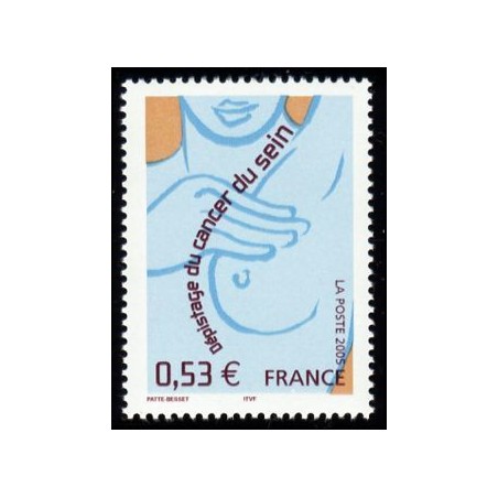 Timbre France Yvert No 3836 Dépistage du cancer du sein
