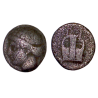 Ionie, Kolophon Diobol argent  (-375 à -350) Apollon Lyre