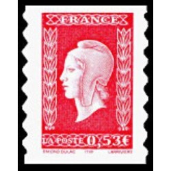 Timbre France Yvert No 3841 Marianne de Dulac, adhésif issu du carnet