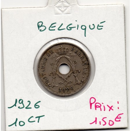 Belgique 10 centimes 1926 en Flamand TTB, KM 86 pièce de monnaie