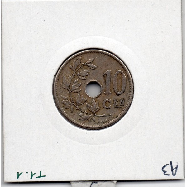 Belgique 10 centimes 1904 en Flamand TTB, KM 53 pièce de monnaie