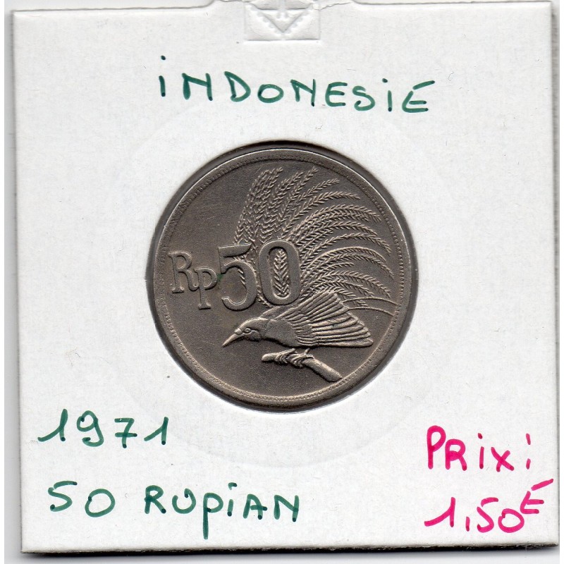 Indonésie 50 rupiah 1971 spl, KM 35 pièce de monnaie