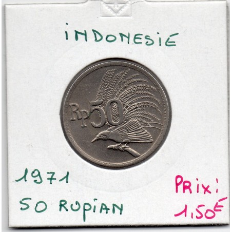 Indonésie 50 rupiah 1971 spl, KM 35 pièce de monnaie