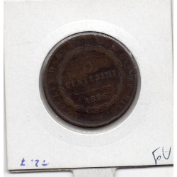 Italie Sardaigne 5 centesimi 1826 P TB+, KM 127 pièce de monnaie