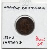 Grande Bretagne Farthing 1902 TTB-, KM 792 pièce de monnaie