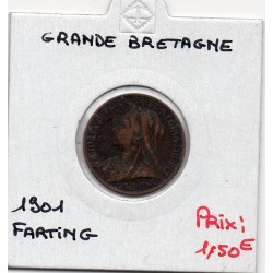 Grande Bretagne Farthing 1901 TTB-, KM 792 pièce de monnaie