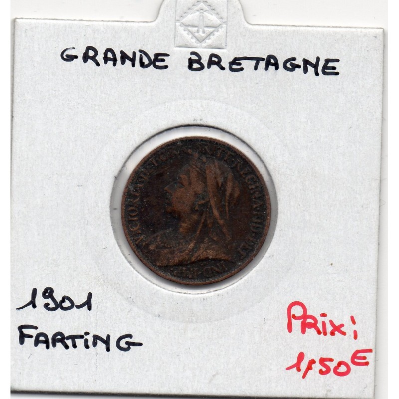 Grande Bretagne Farthing 1901 TTB-, KM 792 pièce de monnaie