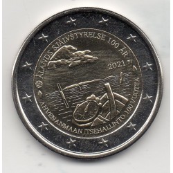 2 euro commémorative Finlande 2021 Iles Aland pièce de monnaie €