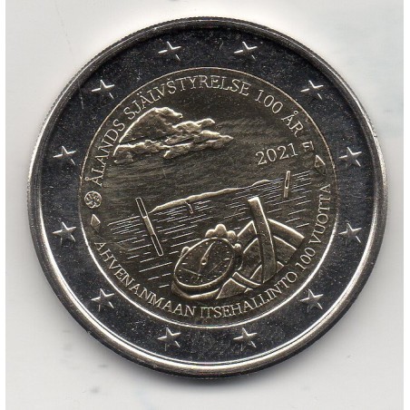 2 euro commémorative Finlande 2021 Iles Aland pièce de monnaie €