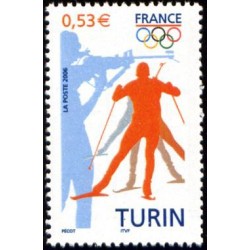 Timbre France  Yvert No 3876 J O de Turin