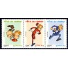 Timbre France Yvert No T3877a Fete du timbre, spirou bande de 3