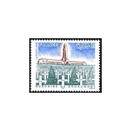 Timbre France Yvert No 3881 Ossuaire de Douaumont