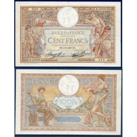 100 Francs LOM TTB 9.9.1937 Billet de la banque de France