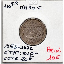 Maroc 100 francs 1372 AH -1953 Sup-, Lec 288 pièce de monnaie