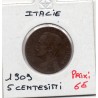 Italie 5 centesimi 1909 R Rome TTB,  KM 42 pièce de monnaie