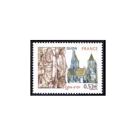 Timbre France Yvert No 3893 Dijon en Cote d'or