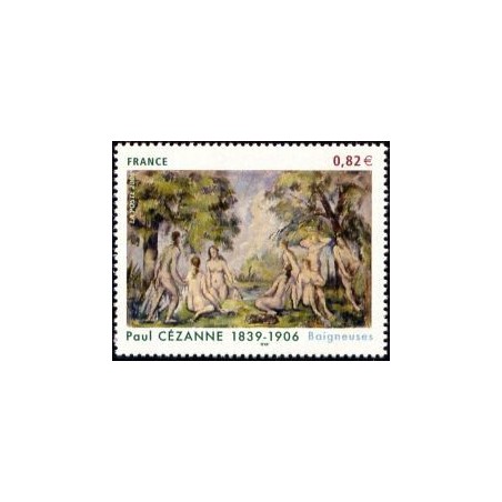 Timbre France Yvert No 3894 paul Cézanne, Baigneuses