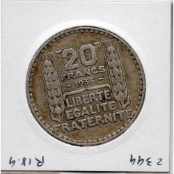 20 francs Turin 1933 Sup-, France pièce de monnaie