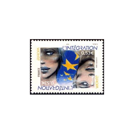 Timbre France Yvert No 3902 Europa, l'intégration