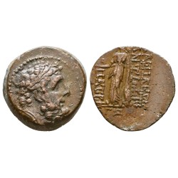 Syrie, SÉLEUCIDE Antiochos IX Ae19 Chalque Cuivre (-110 à -107)  Heracles