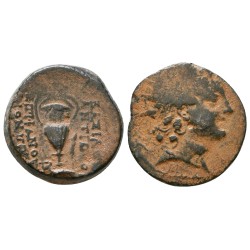 Syrie, SÉLEUCIDE Alexandre 1er balas ae19 Chalque cuivre (-152 à -145)  Nike