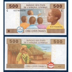 Afrique Centrale Pick 606Cc pour le Tchad, Billet de banque de 500 Francs CFA 2002