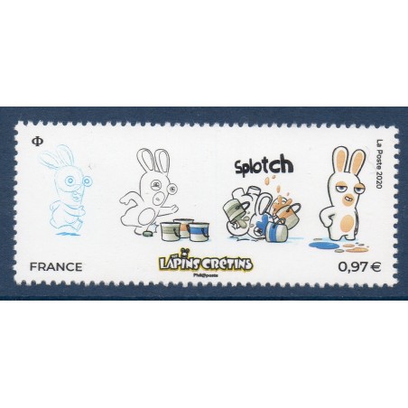 Timbre France Yvert No 5415 Les lapins crétins luxe **