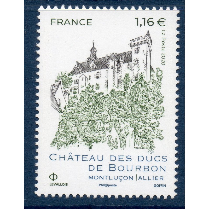 Timbre France Yvert No 5417 Chateau des ducs de Bourbon à Montluçon luxe **