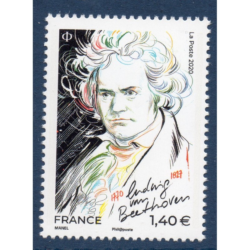 Timbre France Yvert No 5436 ludwig van Beethoven luxe **