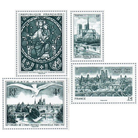 Timbre France Yvert No 5440-5443 Notre-Dame de Paris luxes **