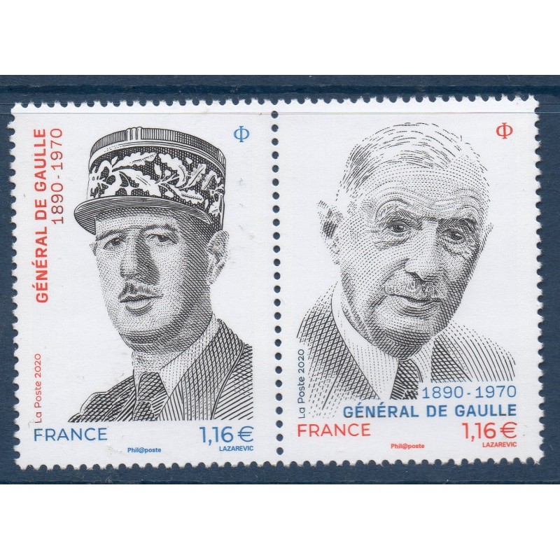 Timbres France Yvert No 5444-5445 Charles de Gaulle luxes **