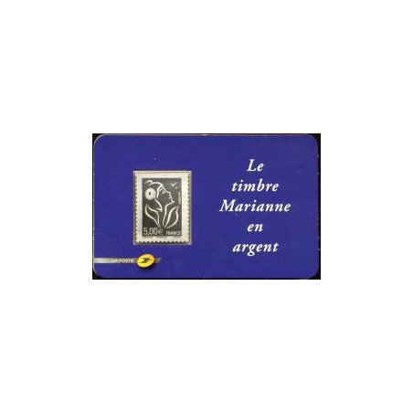 Timbre France Yvert No 3925 Marianne de Lamouche en argent 5€