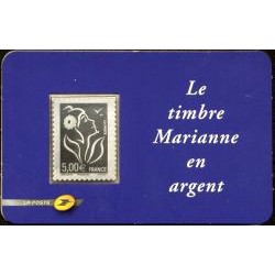 Autoadhésif Yvert No 85 Timbre Marianne de Lamouche argent