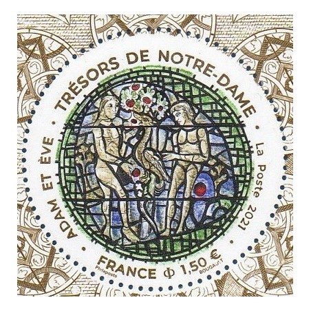 Timbre France Yvert No 5487 Vitrail de Notre Dame luxe **