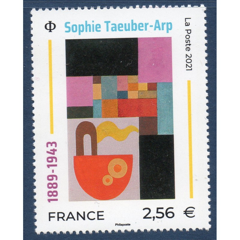 Timbre France Yvert No 5492 Sophie Taeuber-Arp, Le bateau luxe **