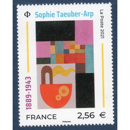 Timbre France Yvert No 5492 Sophie Taeuber-Arp, Le bateau luxe **