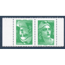 Timbre France Yvert No 5496a paire tête bèche Marianne de Gandon luxe **