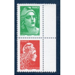 Timbre France Yvert No 5496b paire Marianne de Gandon et L'engagée luxe **